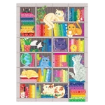 Regenbogen-Katzenquilt