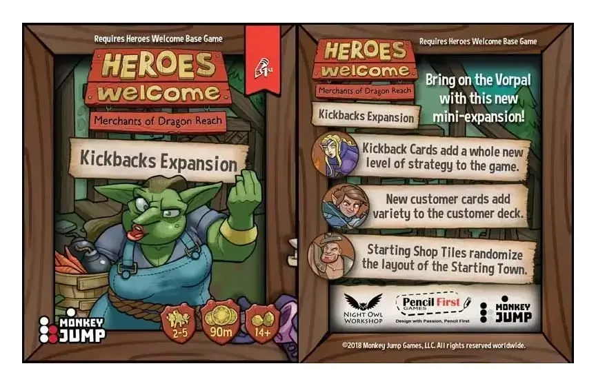 Heroes Welcome: Kickbacks Expansion - EN