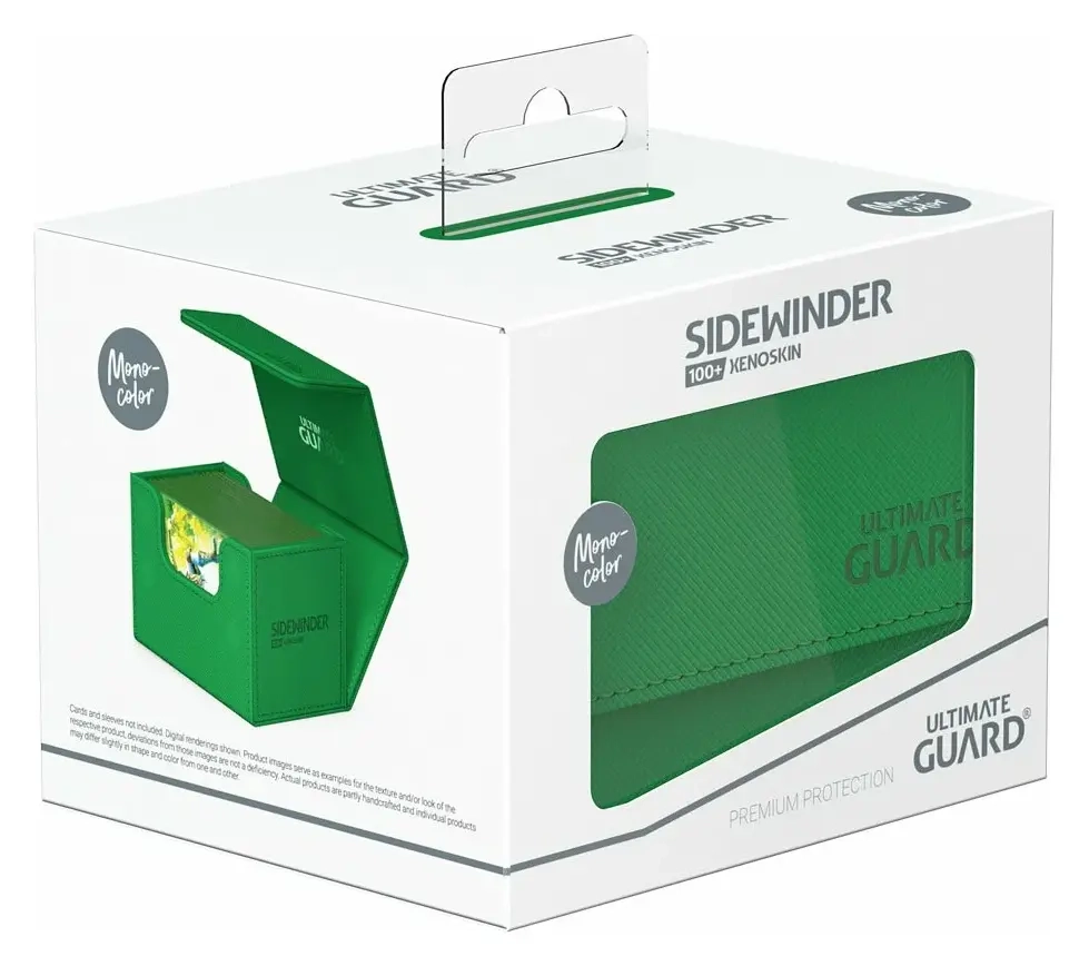 Ultimate Guard Sidewinder 100+ XenoSkin Monocolor Grün