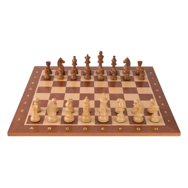 Turnier Schachspiel Mahagoni - 48cm
