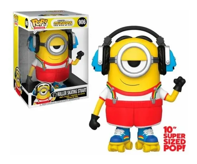 Funko POP! Minions 2 - 10 Roller Skating Stuart Vinyl Figure 25cm"