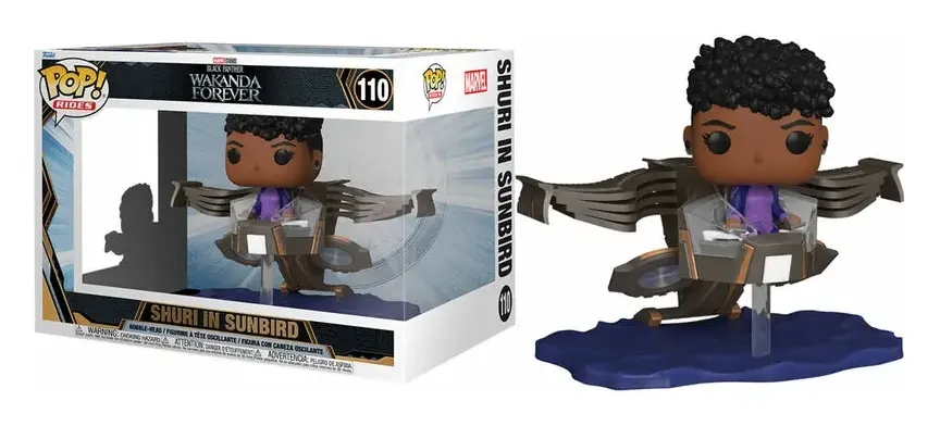 Funko POP! Ride SUPDLX BPWF- Shuri in Sunbird