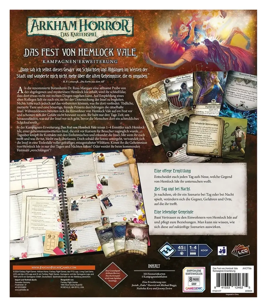Arkham Horror - Das Kartenspiel – Das Fest von Hemlock Vale Kampagnen-Erweiterung