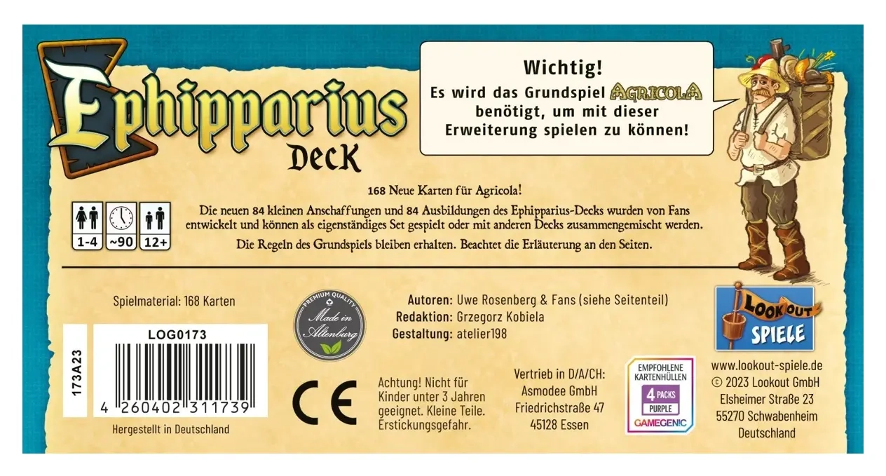 Agricola - Ephipparius Deck - Erweiterung