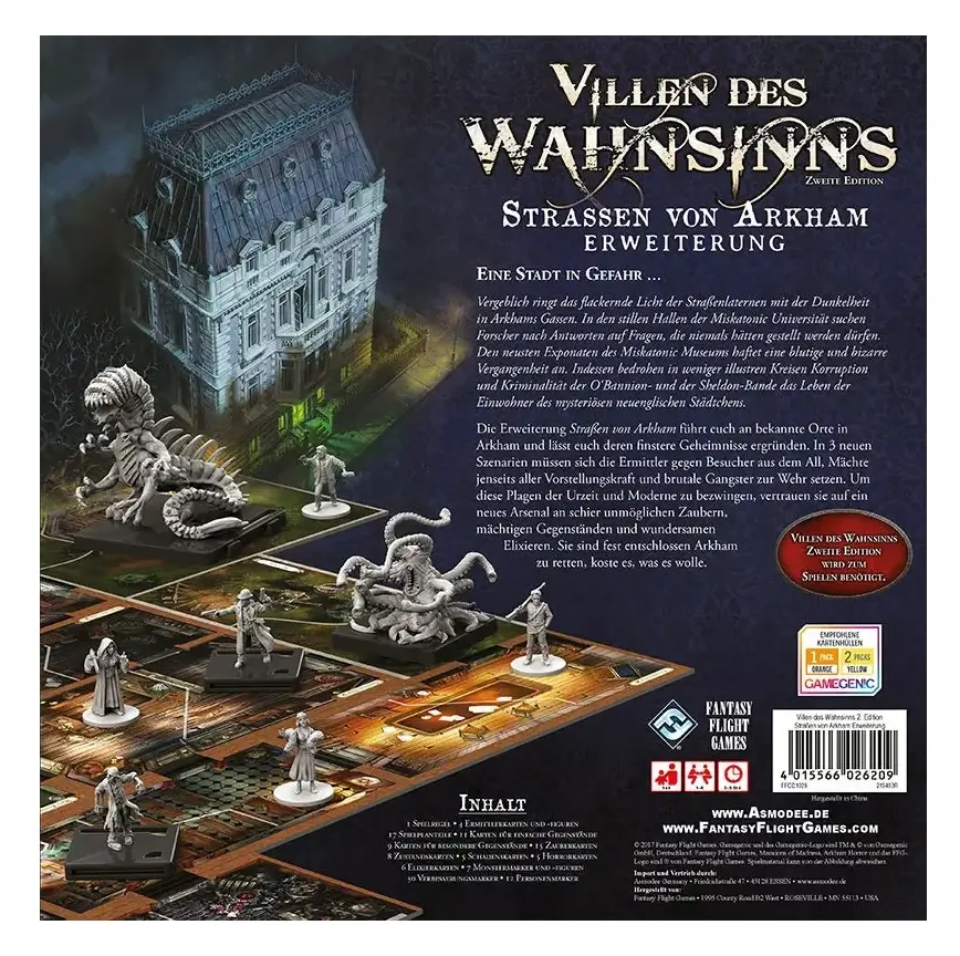 Villen des Wahnsinns 2. Edition - Strassen von Arkham - Erweiterung