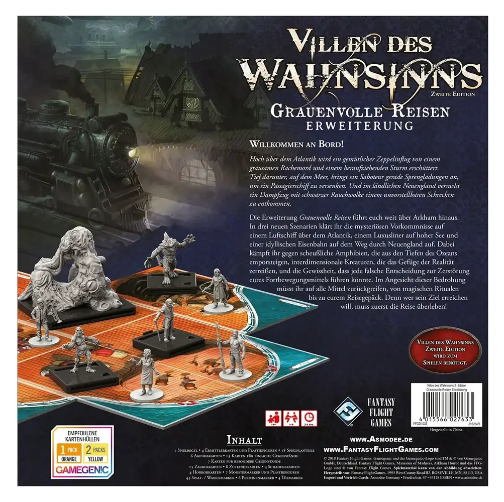 Villen des Wahnsinns 2. Edition - Grauenvolle Reisen - Erweiterung