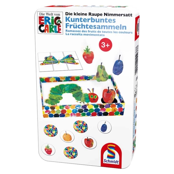 Die kleine Raupe Nimmersatt, Kunterbuntes Früchtesammeln (Metalldose) 