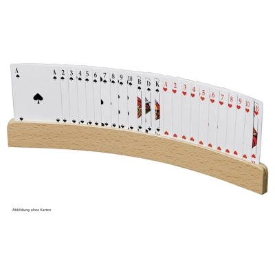 Spielkartenhalter aus Holz - 33 cm
