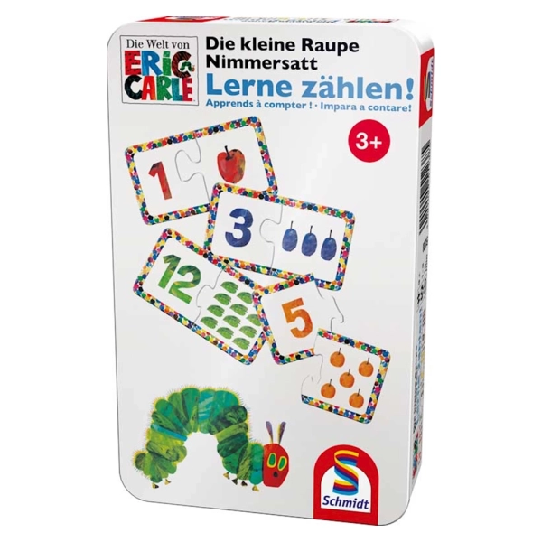 Die kleine Raupe Nimmersatt, Lerne zählen! (Metalldose)