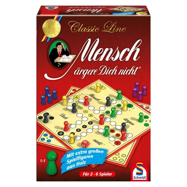 Mensch ärgere Dich nicht mit grossen Spielfiguren