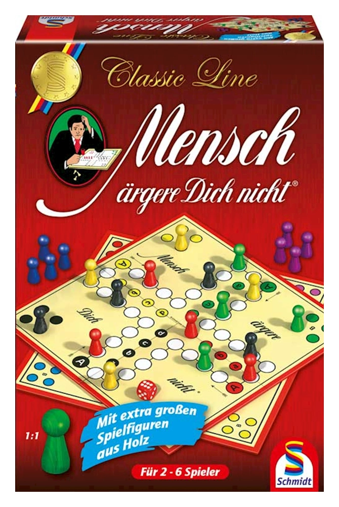 Mensch ärgere Dich nicht mit grossen Spielfiguren
