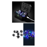 LED Dice Set (7) Retro