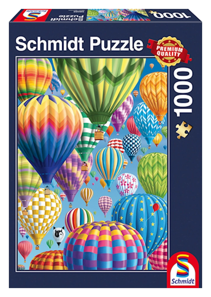 Bunte Ballone im Himmel