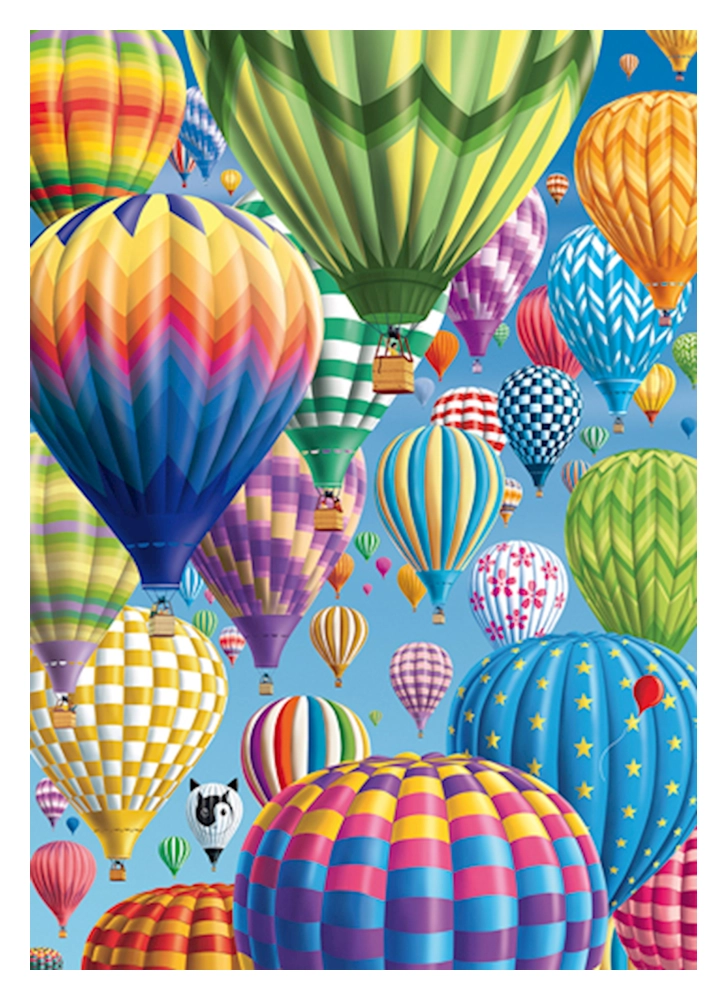 Bunte Ballone im Himmel