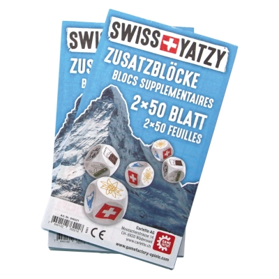 Swiss Yatzy Zusatzblöcke 2x50 Blatt