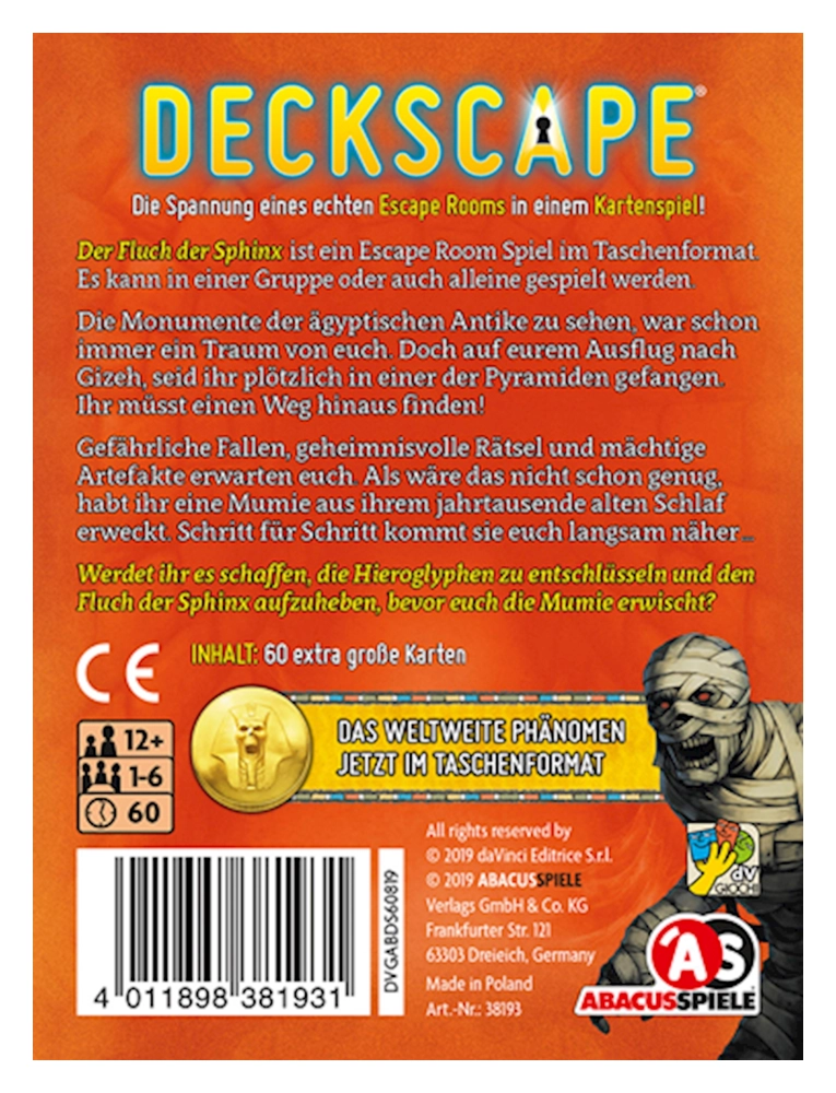 Deckscape - Der Fluch der Sphinx