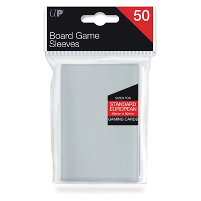 UP - Board Game Sleeves - Euro Standard 59x92mm (50 Sleeves)