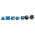 Würfelset RPG Two Tone blau/schwarz