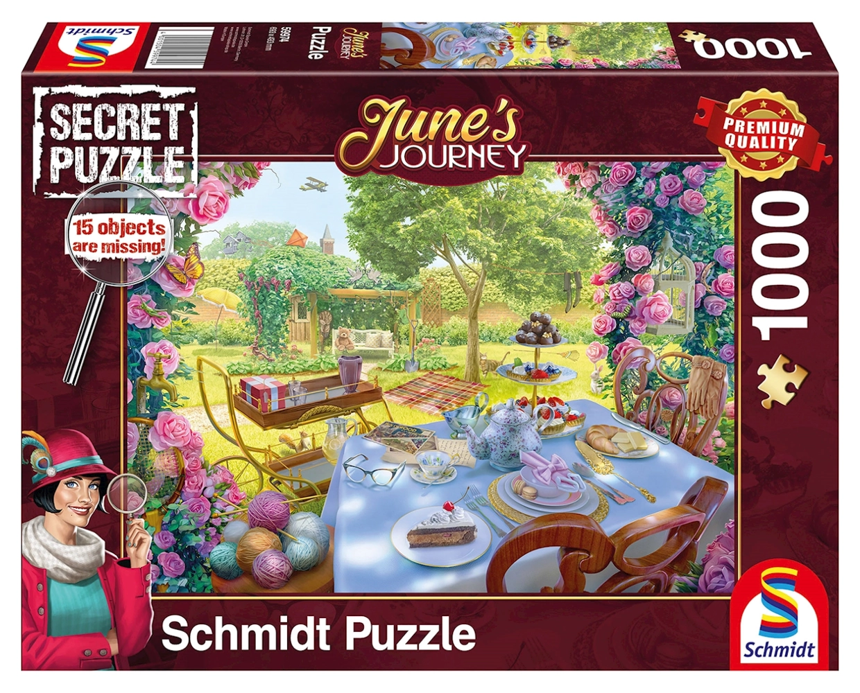 Tee im Garten - Junes Reise - Secret Puzzle