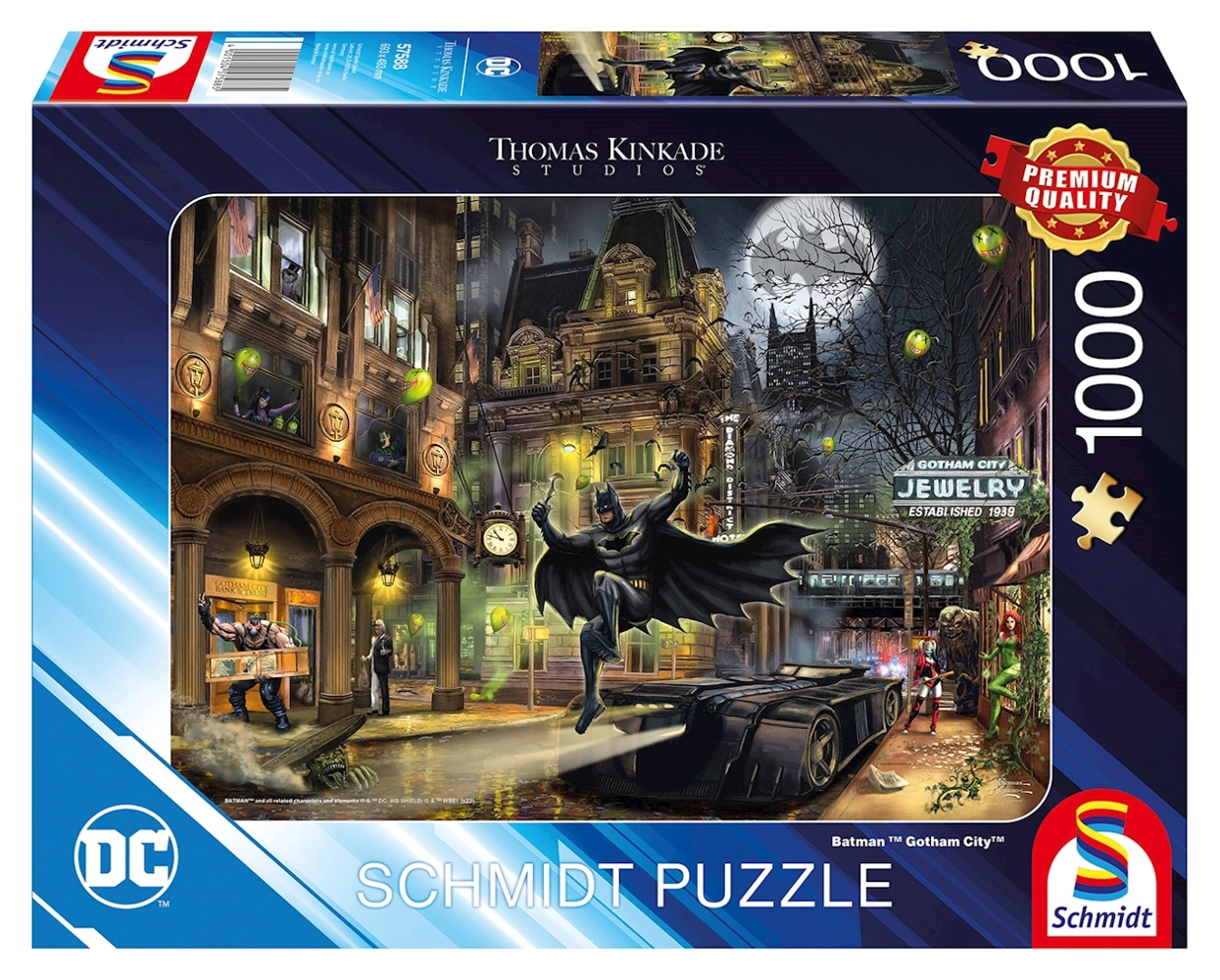 Thomas Kinkade Studios: DC - Batman Gotham City