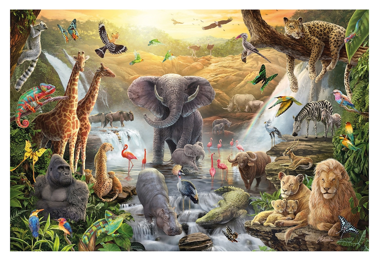 Tiere in Afrika (60 Teile)