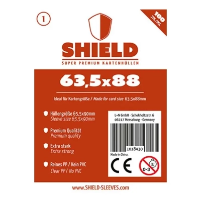 Shield Thin - 100 dünne Kartenhüllen (63.5 x 88 mm)