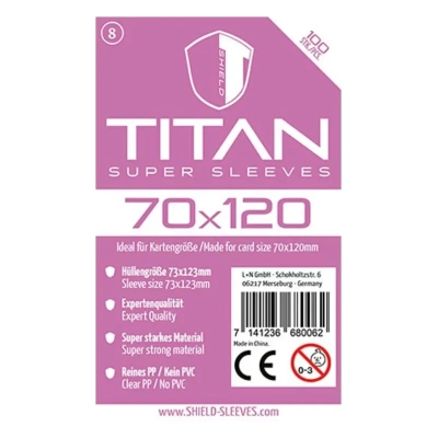 Shield Titan - 100 Sleeves (70 x 120mm)