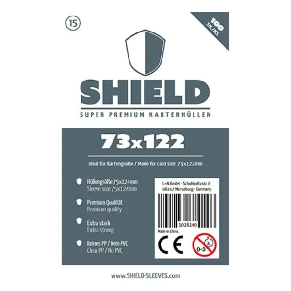 Shield Thin - 100 dünne Kartenhüllen (73 x 122mm)