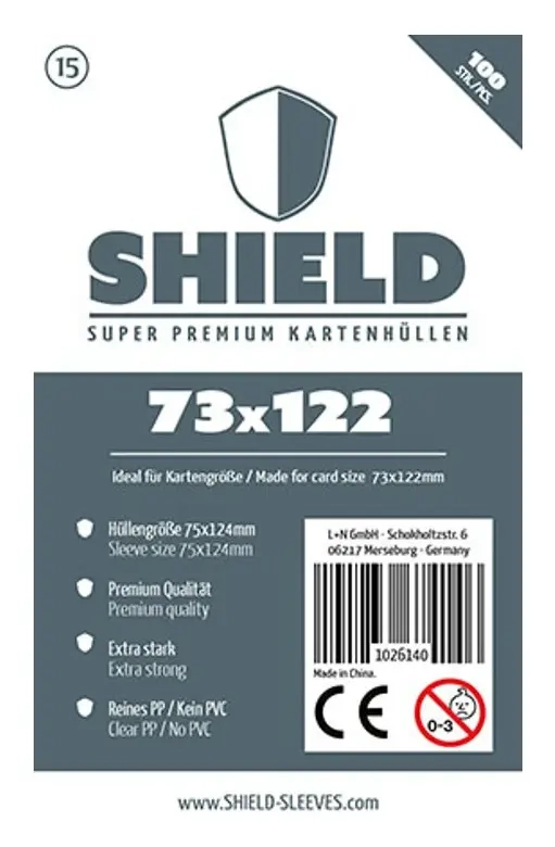 Shield Thin - 100 dünne Kartenhüllen (73 x 122mm)