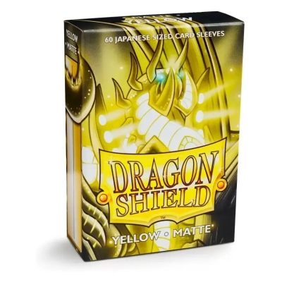 Dragon Shield Small Sleeves - Japanese Matte Yellow (60 Sleeves)